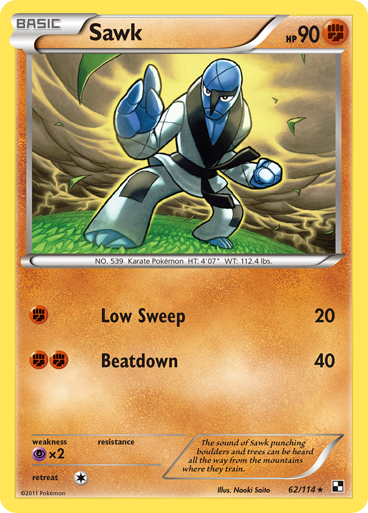 Sawk (62/114) [Black & White: Base Set] | Gear Gaming Fayetteville