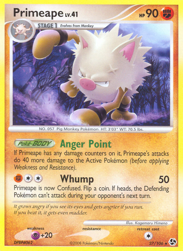 Primeape (27/106) [Diamond & Pearl: Great Encounters] | Gear Gaming Fayetteville