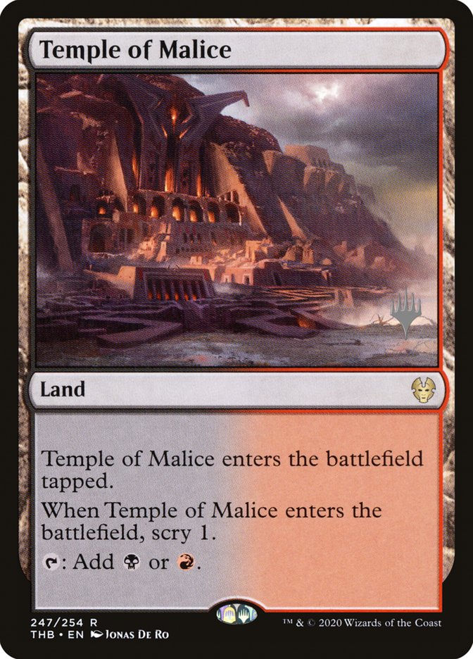 Temple of Malice (Promo Pack) [Theros Beyond Death Promos] | Gear Gaming Fayetteville