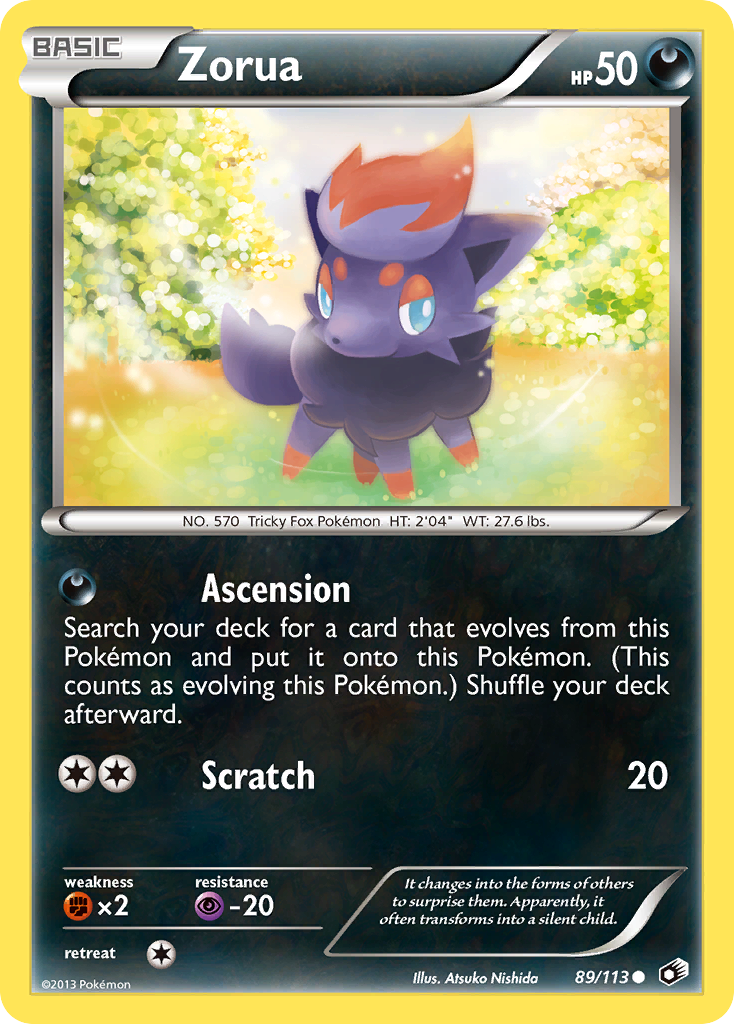 Zorua (89/113) [Black & White: Legendary Treasures] | Gear Gaming Fayetteville