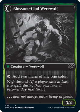 Weaver of Blossoms // Blossom-Clad Werewolf [Innistrad: Double Feature] | Gear Gaming Fayetteville