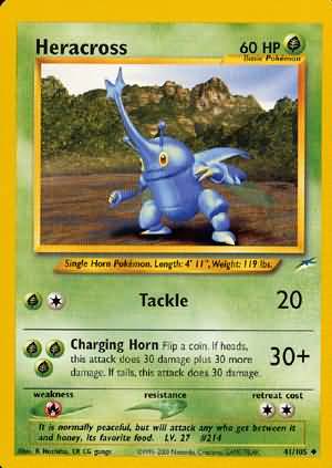 Heracross (41/105) [Neo Destiny Unlimited] | Gear Gaming Fayetteville