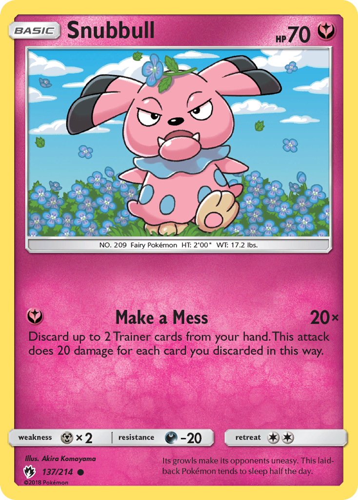 Snubbull (137/214) [Sun & Moon: Lost Thunder] | Gear Gaming Fayetteville