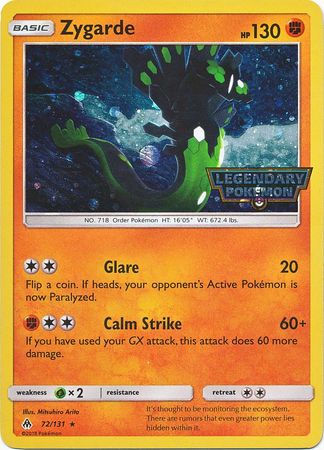 Zygarde (72/131) (Cosmos Holo) [Sun & Moon: Forbidden Light] | Gear Gaming Fayetteville