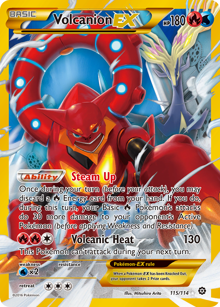 Volcanion EX (115/114) [XY: Steam Siege] | Gear Gaming Fayetteville