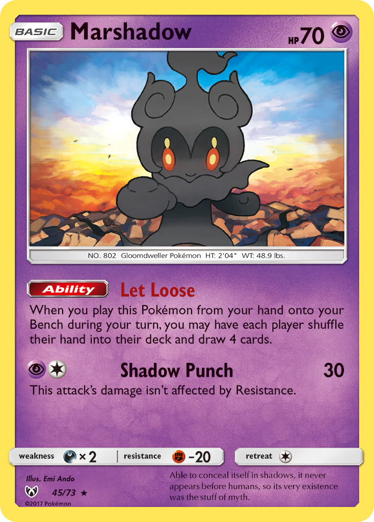 Marshadow (45/73) [Sun & Moon: Shining Legends] | Gear Gaming Fayetteville