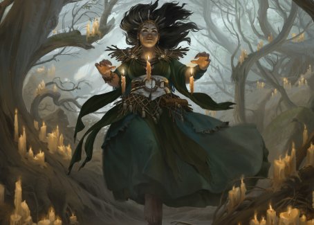 Candlegrove Witch 1 Art Card [Innistrad: Midnight Hunt Art Series] | Gear Gaming Fayetteville