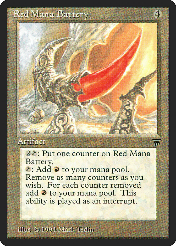 Red Mana Battery [Legends] | Gear Gaming Fayetteville