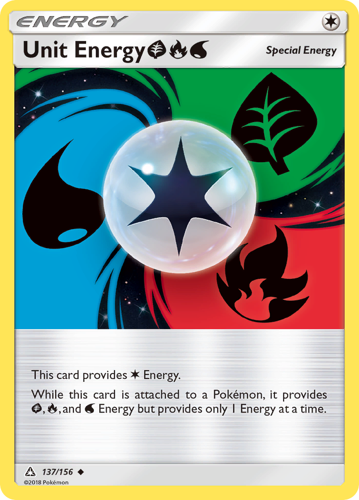 Unit Energy (137/156) (Grass, Fire, Water) [Sun & Moon: Ultra Prism] | Gear Gaming Fayetteville