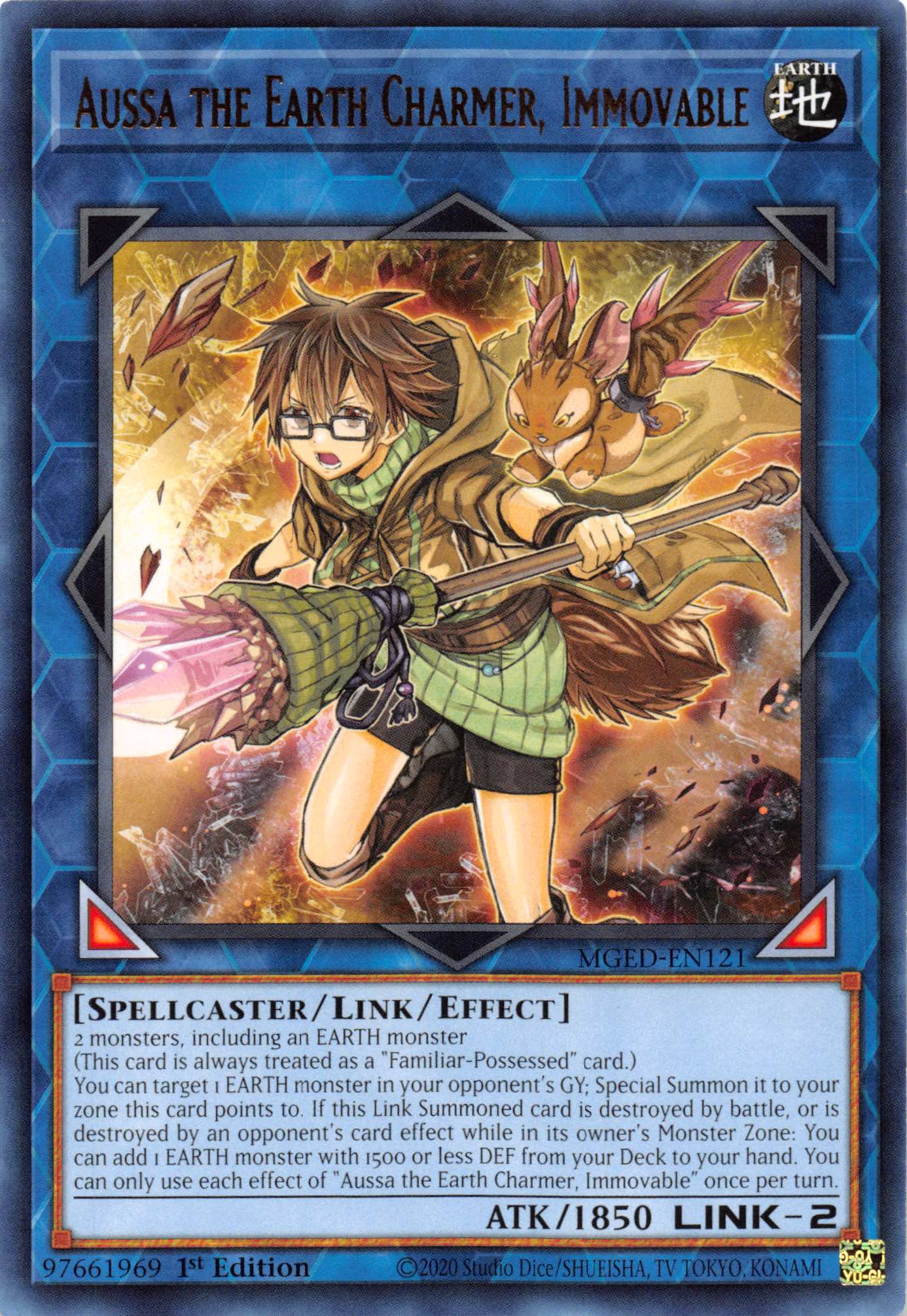 Aussa the Earth Charmer, Immovable [MGED-EN121] Rare | Gear Gaming Fayetteville