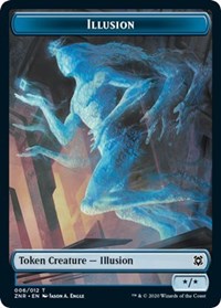 Illusion // Plant Double-Sided Token [Zendikar Rising Tokens] | Gear Gaming Fayetteville