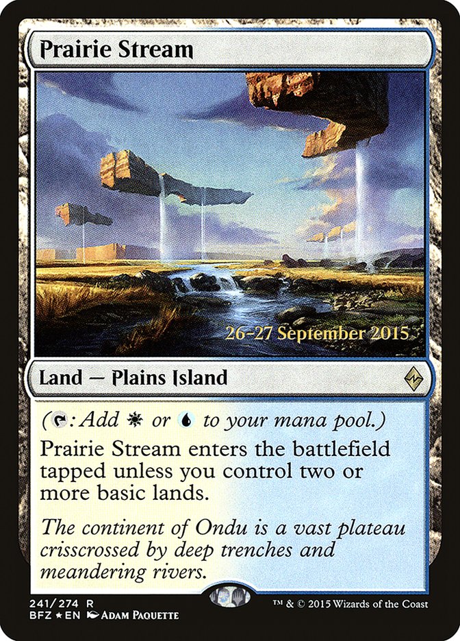 Prairie Stream [Battle for Zendikar Prerelease Promos] | Gear Gaming Fayetteville