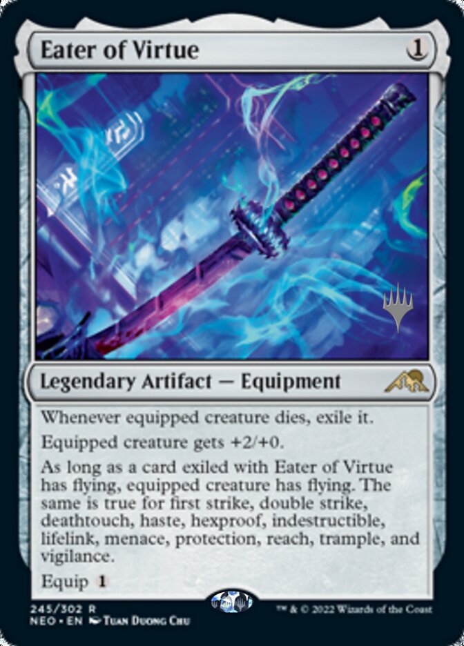 Eater of Virtue (Promo Pack) [Kamigawa: Neon Dynasty Promos] | Gear Gaming Fayetteville