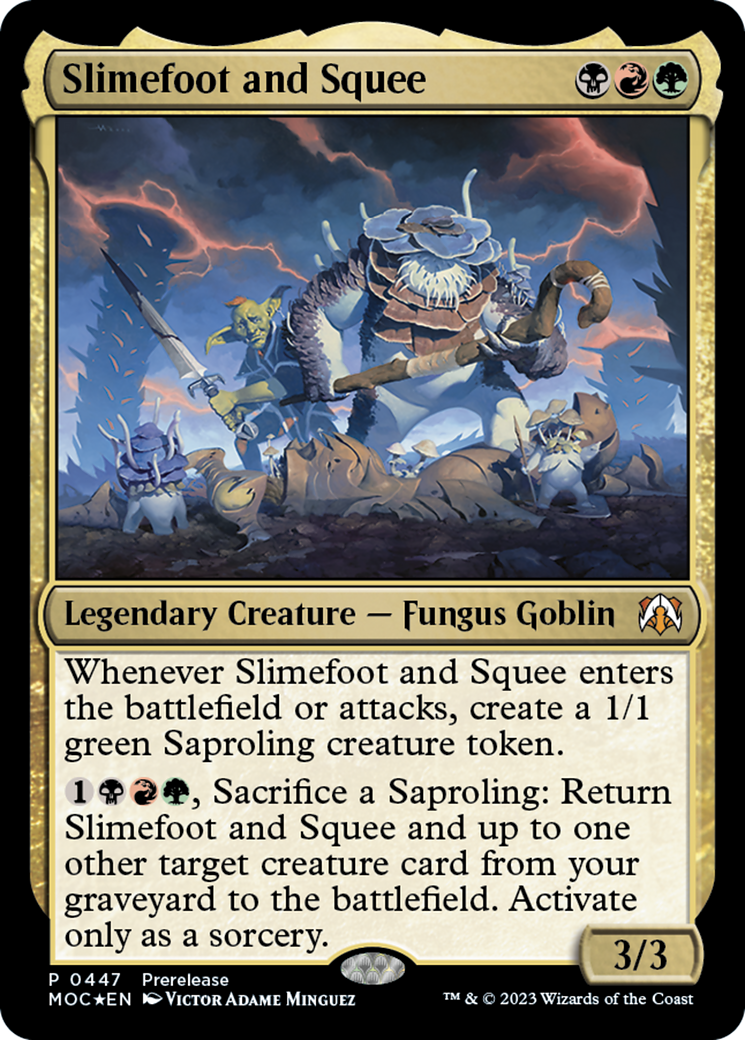 Slimefoot and Squee [March of the Machine Commander Prerelease Promos] | Gear Gaming Fayetteville