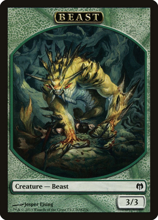 Beast Token [Duel Decks: Heroes vs. Monsters Tokens] | Gear Gaming Fayetteville