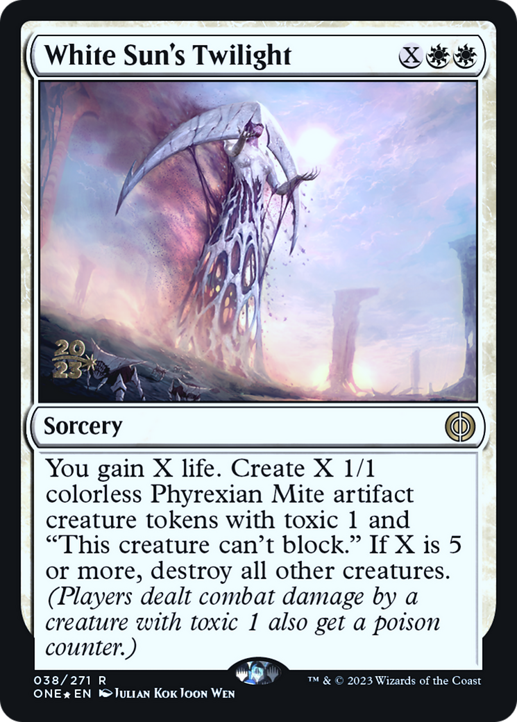 White Sun's Twilight [Phyrexia: All Will Be One Prerelease Promos] | Gear Gaming Fayetteville