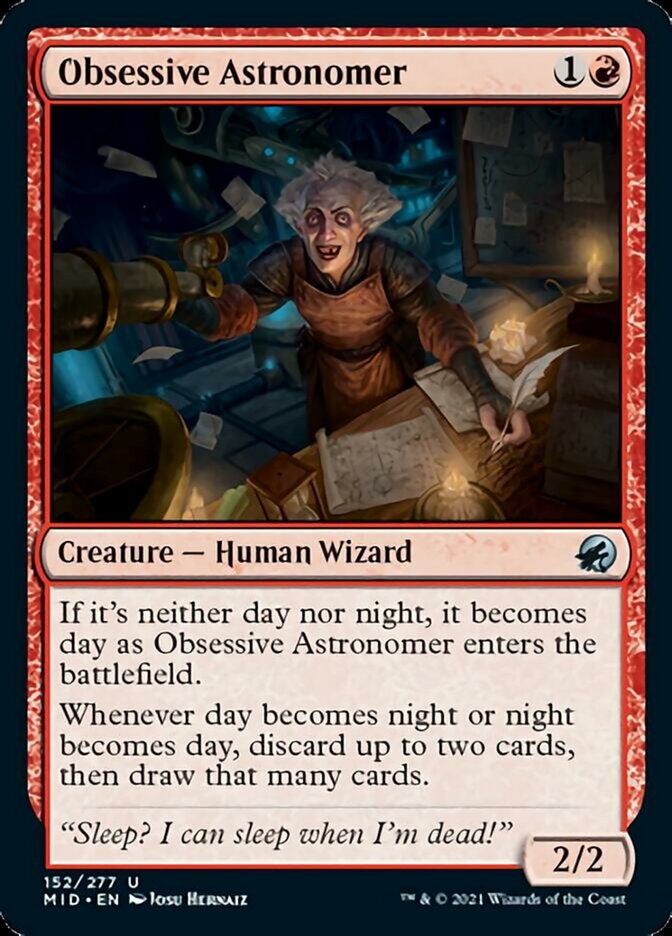 Obsessive Astronomer [Innistrad: Midnight Hunt] | Gear Gaming Fayetteville