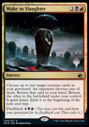 Wake to Slaughter (Promo Pack) [Innistrad: Midnight Hunt Promos] | Gear Gaming Fayetteville