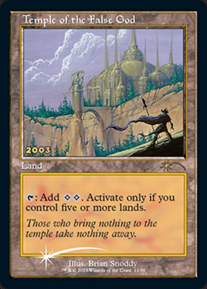 Temple of the False God [30th Anniversary Promos] | Gear Gaming Fayetteville