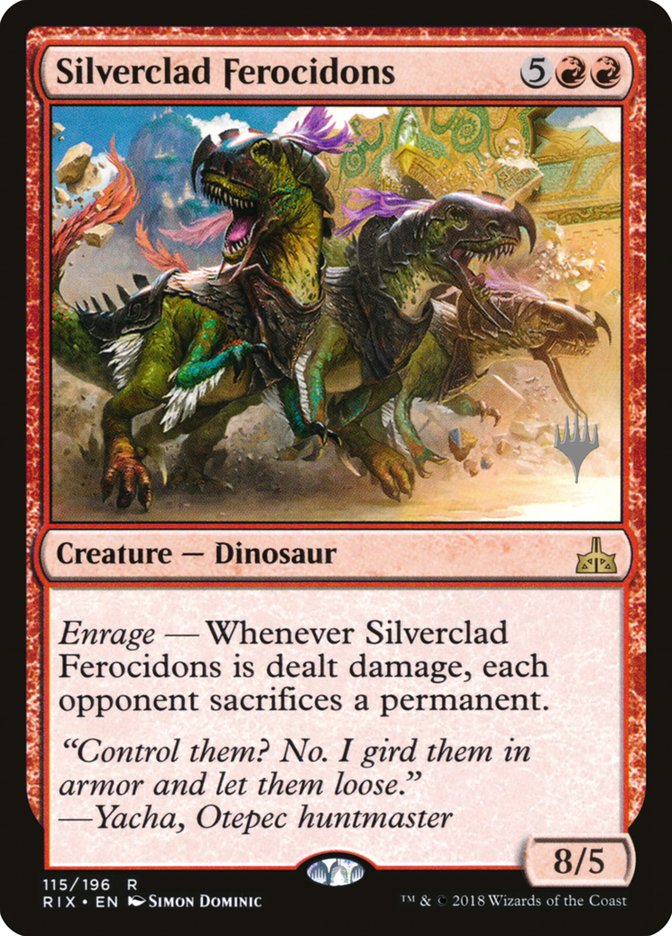 Silverclad Ferocidons (Promo Pack) [Rivals of Ixalan Promos] | Gear Gaming Fayetteville