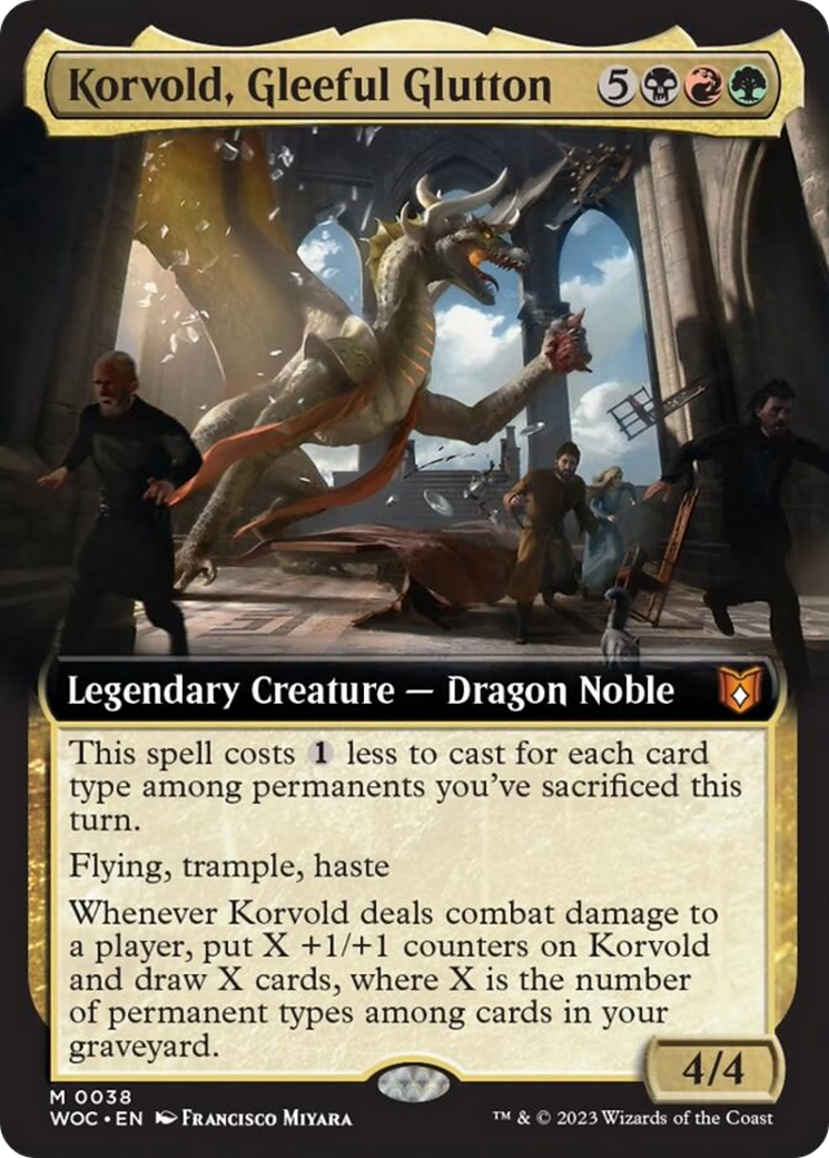 Korvold, Gleeful Glutton (Extended Art) [Wilds of Eldraine Commander] | Gear Gaming Fayetteville