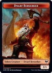 Dwarf Berserker // Tibalt, Cosmic Impostor Emblem Double-Sided Token [Kaldheim Tokens] | Gear Gaming Fayetteville