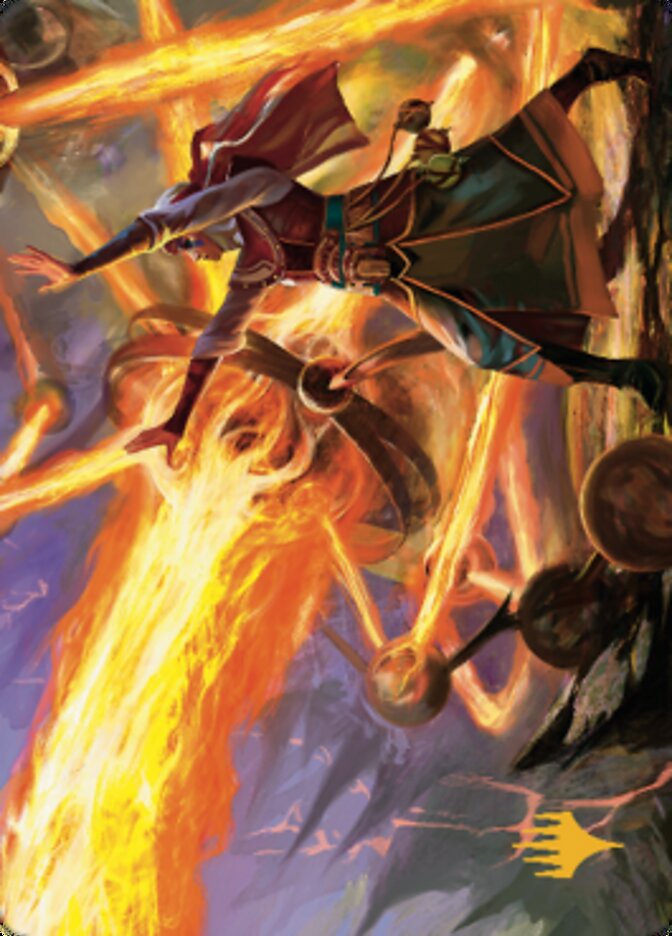 Ghitu Amplifier Art Card (Gold-Stamped Signature) [Dominaria United Art Series] | Gear Gaming Fayetteville