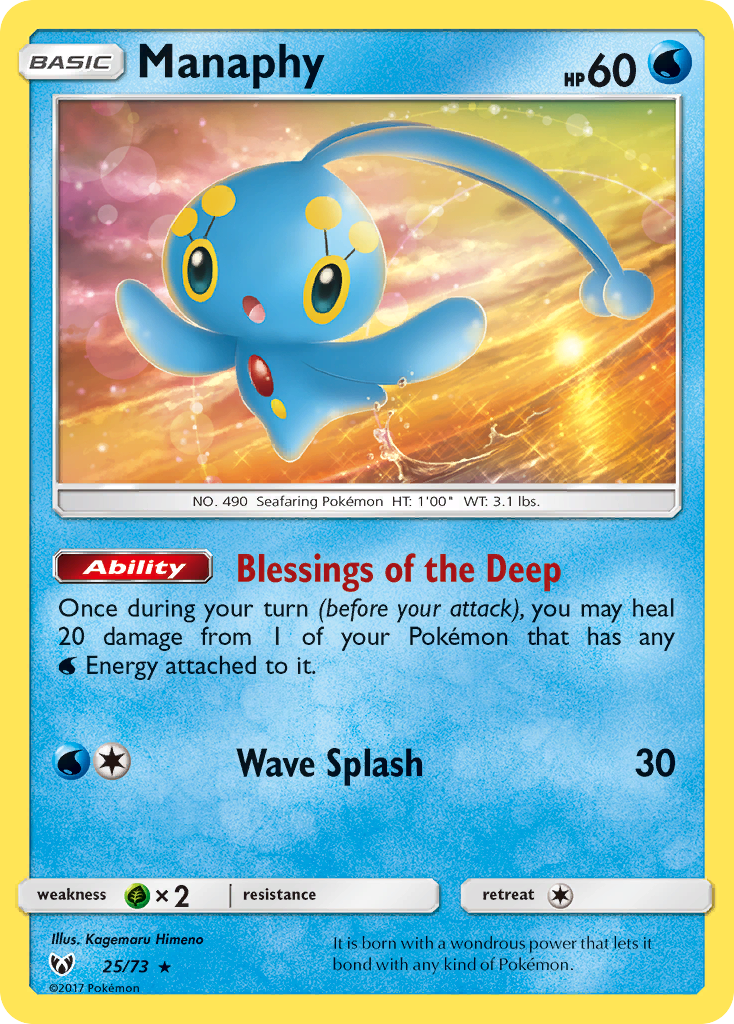 Manaphy (25/73) [Sun & Moon: Shining Legends] | Gear Gaming Fayetteville