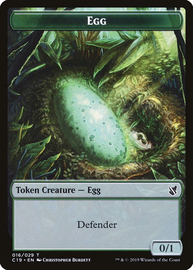 Gargoyle // Egg Double-Sided Token [Commander 2019 Tokens] | Gear Gaming Fayetteville