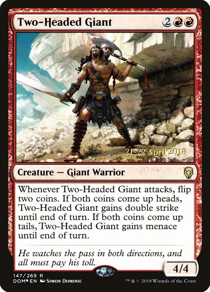 Two-Headed Giant [Dominaria Prerelease Promos] | Gear Gaming Fayetteville