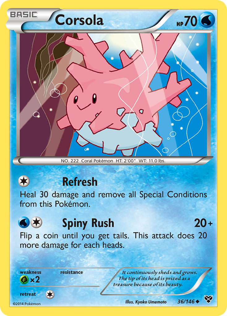 Corsola (36/146) [XY: Base Set] | Gear Gaming Fayetteville