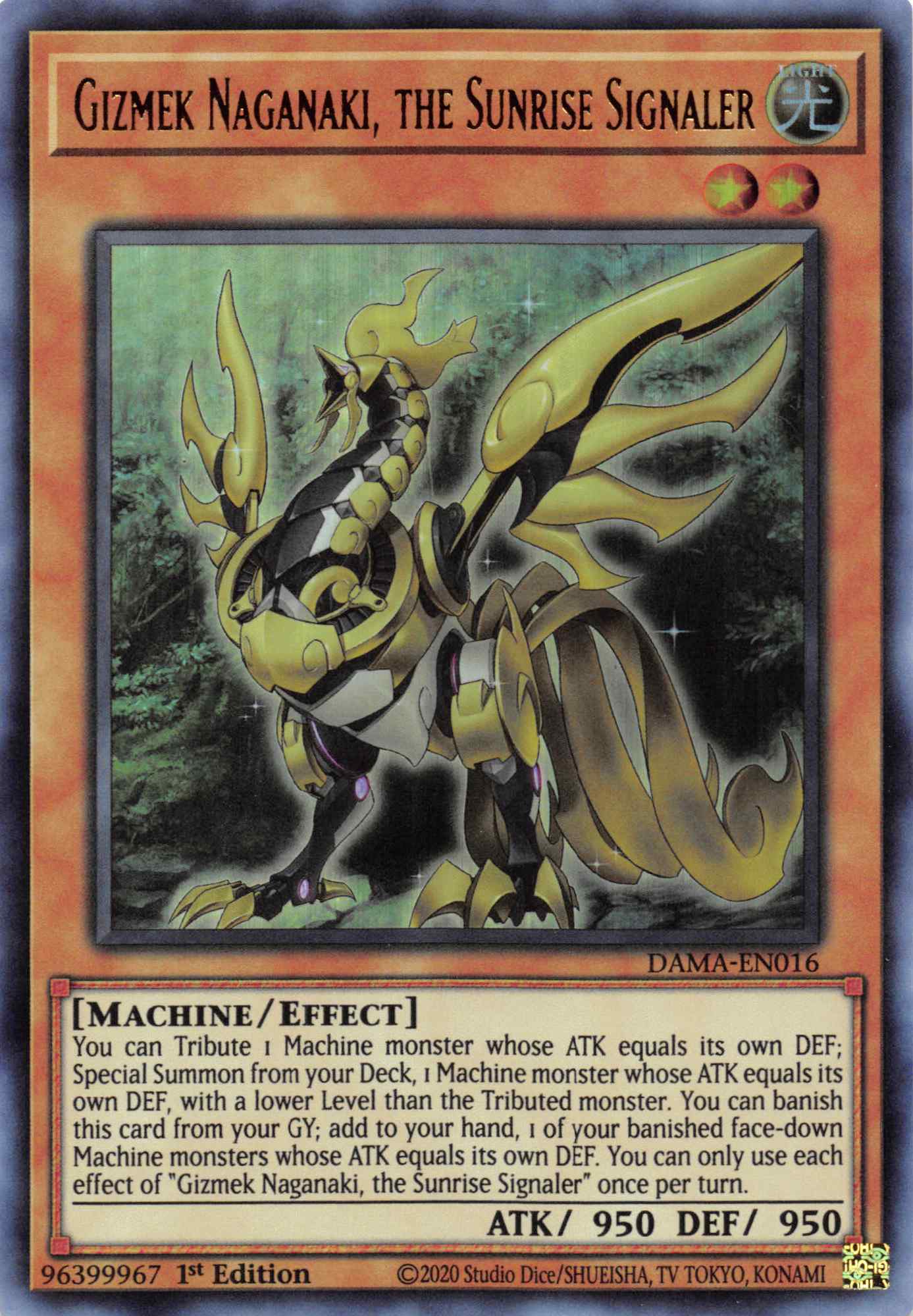 Gizmek Naganaki, the Sunrise Signaler [DAMA-EN016] Ultra Rare | Gear Gaming Fayetteville
