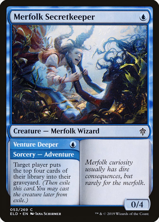 Merfolk Secretkeeper // Venture Deeper [Throne of Eldraine] | Gear Gaming Fayetteville