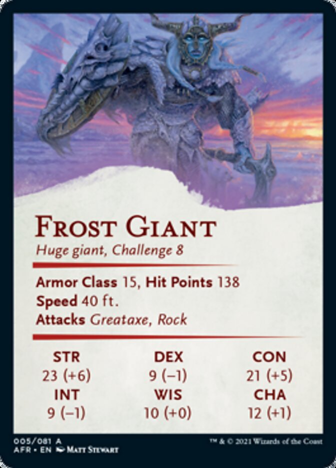 Frost Giant Art Card [Dungeons & Dragons: Adventures in the Forgotten Realms Art Series] | Gear Gaming Fayetteville