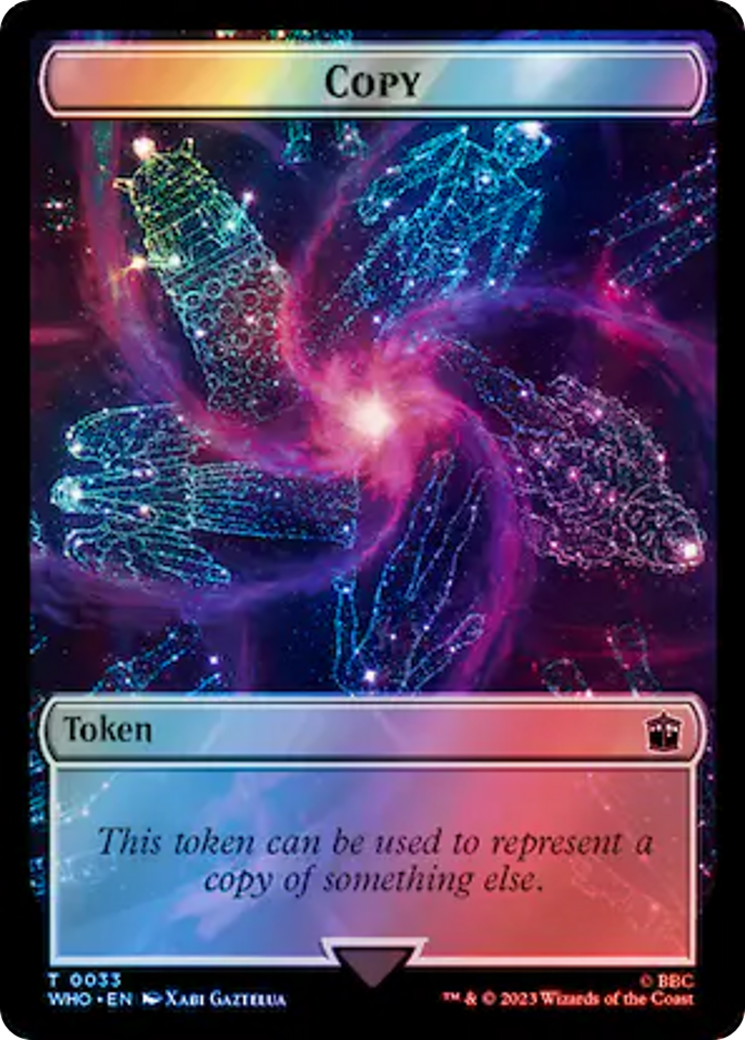 Copy // Beast Double-Sided Token (Surge Foil) [Doctor Who Tokens] | Gear Gaming Fayetteville