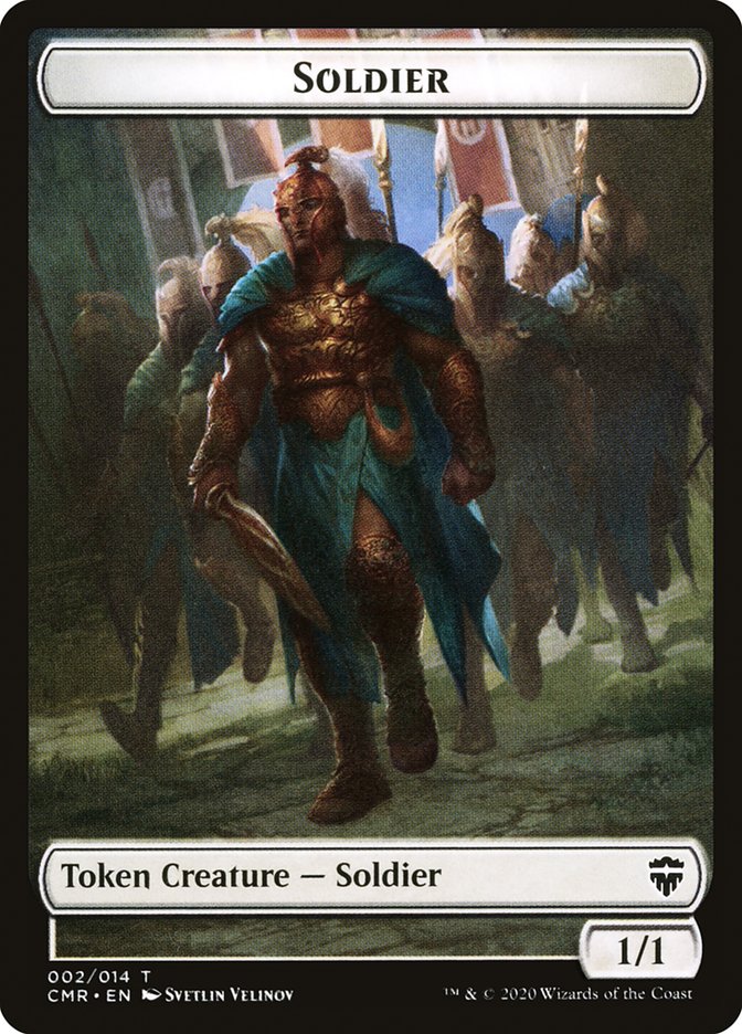 Rock // Soldier Double-Sided Token [Commander Legends Tokens] | Gear Gaming Fayetteville