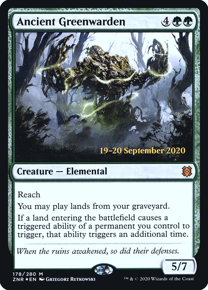 Ancient Greenwarden [Zendikar Rising Prerelease Promos] | Gear Gaming Fayetteville