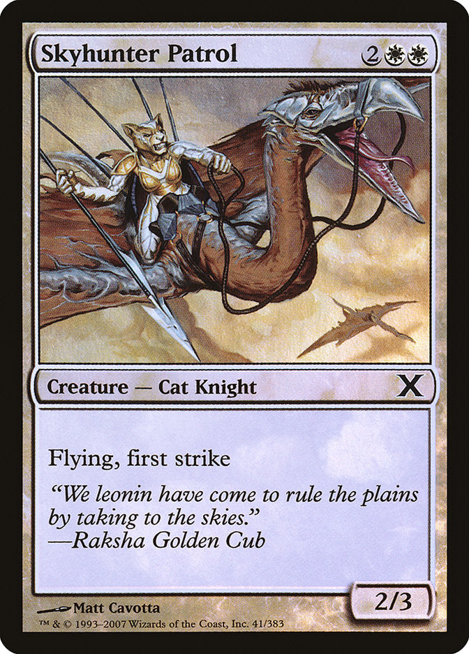 Skyhunter Patrol (Premium Foil) [Tenth Edition] | Gear Gaming Fayetteville