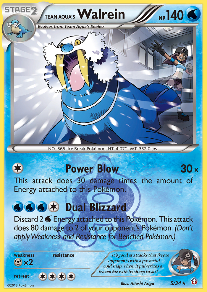 Team Aqua's Walrein (5/34) [XY: Double Crisis] | Gear Gaming Fayetteville