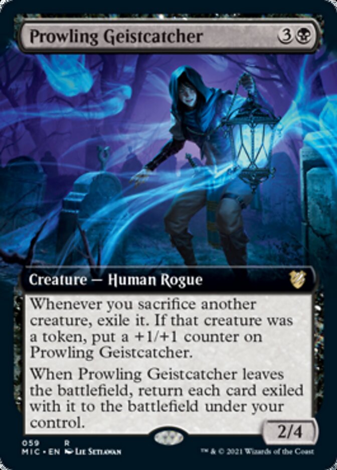 Prowling Geistcatcher (Extended Art) [Innistrad: Midnight Hunt Commander] | Gear Gaming Fayetteville