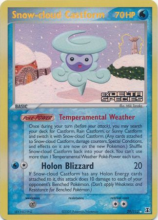 Snow-cloud Castform (29/113) (Stamped) [EX: Delta Species] | Gear Gaming Fayetteville