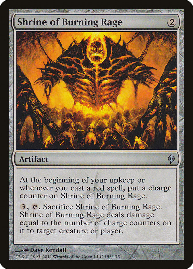 Shrine of Burning Rage [New Phyrexia] | Gear Gaming Fayetteville