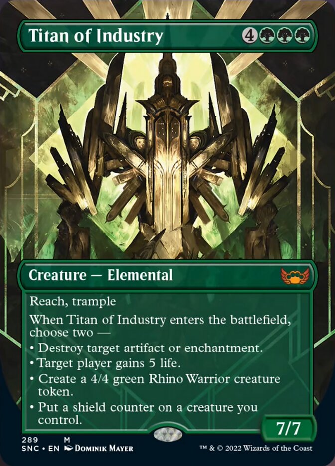 Titan of Industry (Borderless Alternate Art) [Streets of New Capenna] | Gear Gaming Fayetteville