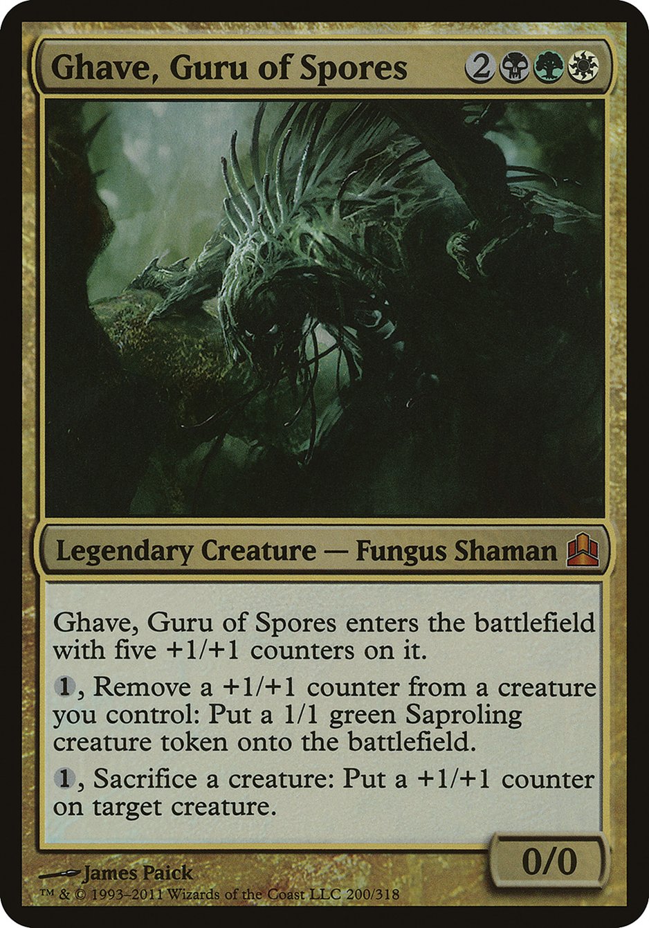 Ghave, Guru of Spores (Oversized) [Commander 2011 Oversized] | Gear Gaming Fayetteville