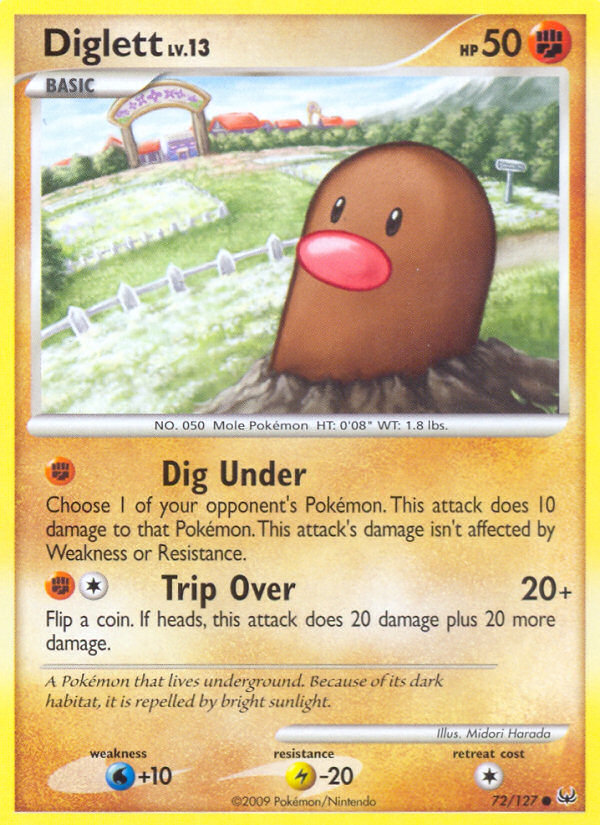 Diglett (72/127) [Platinum: Base Set] | Gear Gaming Fayetteville