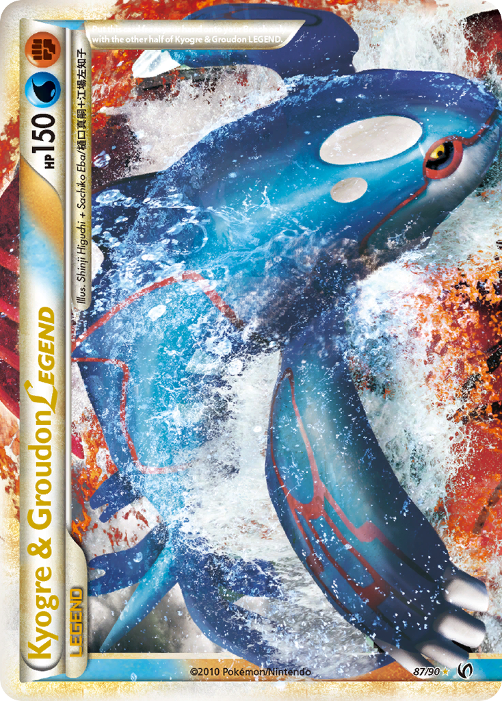 Kyogre & Groudon LEGEND (87/90) [HeartGold & SoulSilver: Undaunted] | Gear Gaming Fayetteville