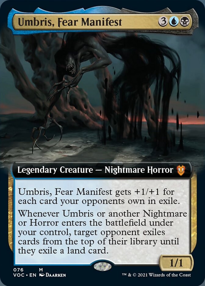 Umbris, Fear Manifest (Extended Art) [Innistrad: Crimson Vow Commander] | Gear Gaming Fayetteville