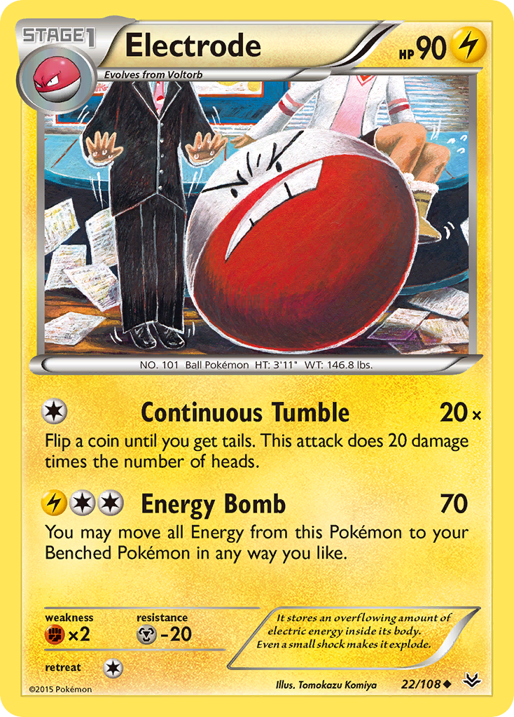 Electrode (22/108) [XY: Roaring Skies] | Gear Gaming Fayetteville