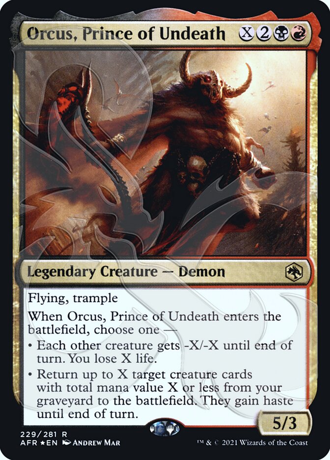 Orcus, Prince of Undeath (Ampersand Promo) [Dungeons & Dragons: Adventures in the Forgotten Realms Promos] | Gear Gaming Fayetteville