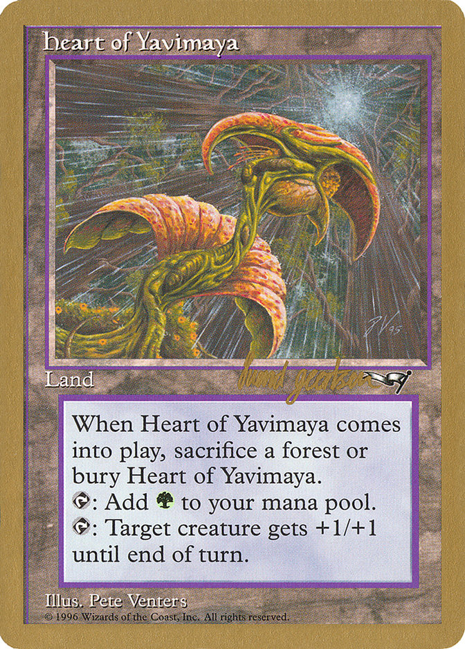 Heart of Yavimaya (Svend Geertsen) [World Championship Decks 1997] | Gear Gaming Fayetteville